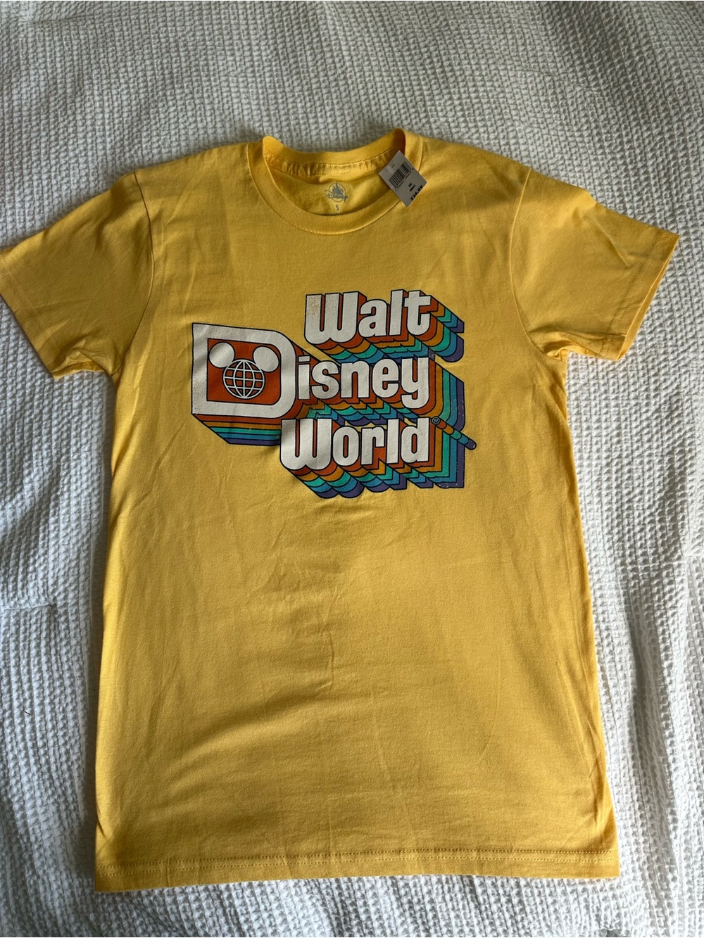 Disney Retro Walt Disney World Yellow Graphic Tee